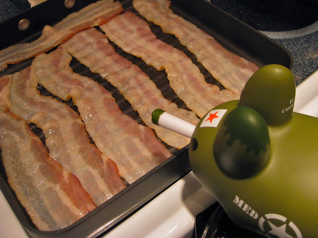 Corpsman Labbit Cooks Bacon